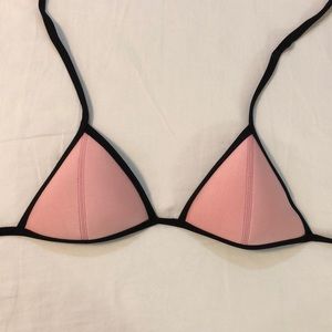 Light Pink Triangl Bikini Top